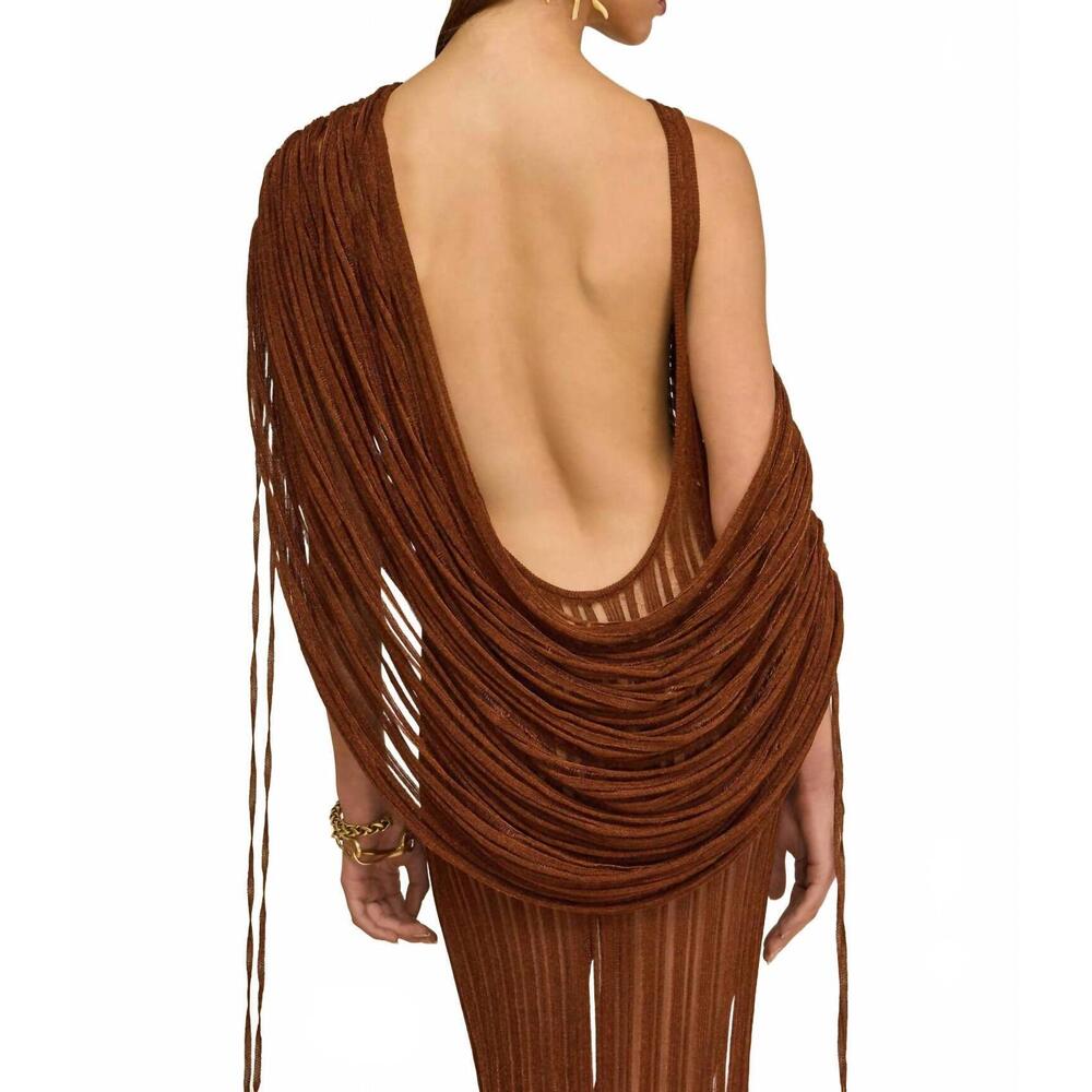 NEW CULT GAIA kaya knit dress in saddle - Picture 7 of 7